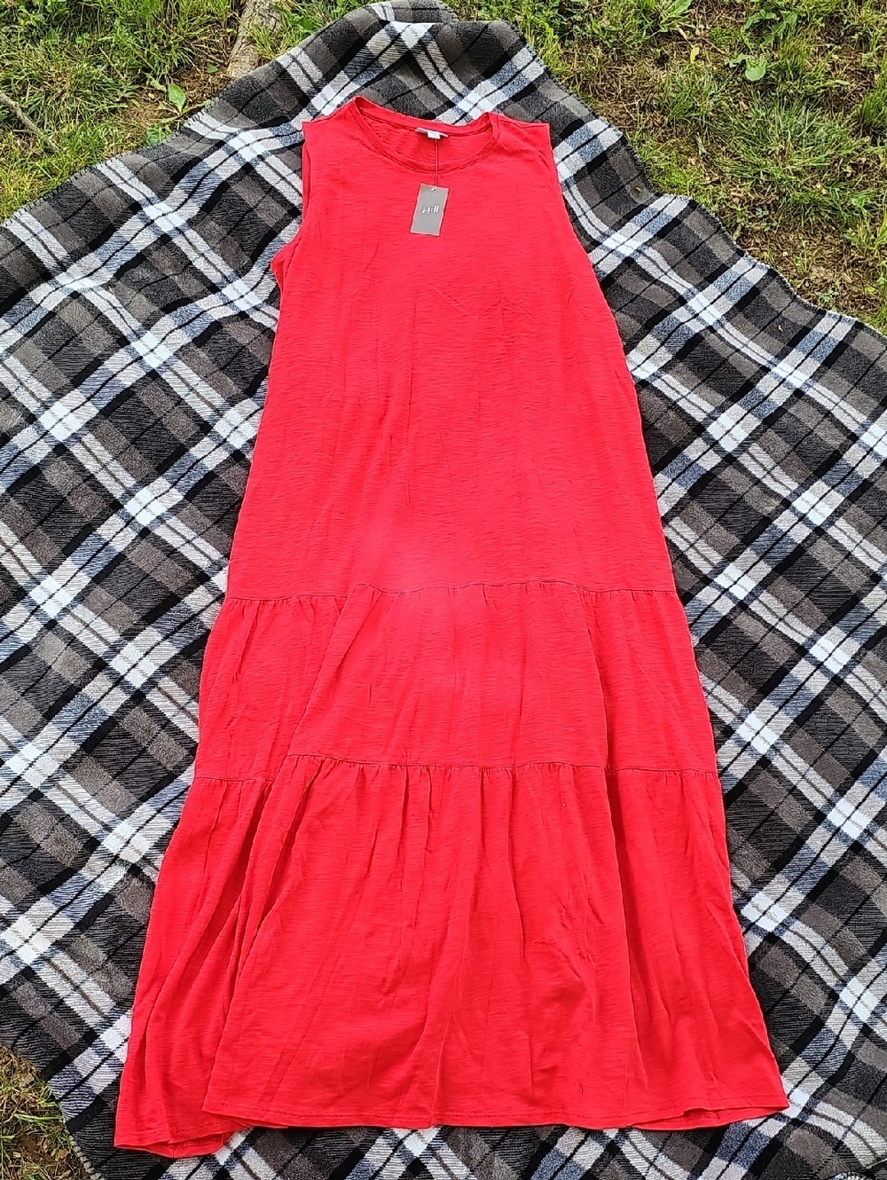 J. Jill Geranium Red Knit Tall Dress (B)